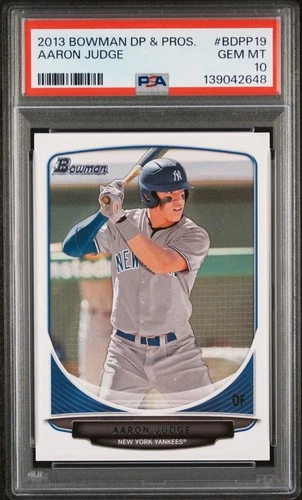 2013 Bowman Draft Picks & Prospects Aaron Judge #BDPP19 Rookie Card PSA 10 GEM