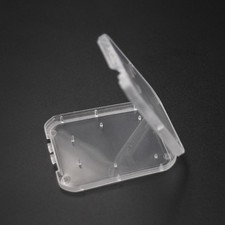 10 pcs 2-in-1 Plastic Card Holder Dustproof Storage Box for SD TF MicroSD Cards