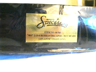 HO Spectrum 2-10-0 ACL Russian Decapod engine #8003 in original box [Lot 80]