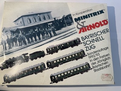 Arnold Minitrix 0235 N Bayrischer Schnellzug S 3/6 K.Bay.Sts.B. SA 1992/93 OVP
