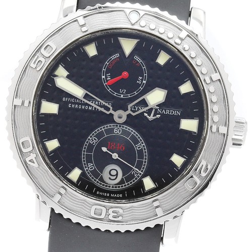 Ulysse Nardin Marine 263-55 Chronometer Date Black Dial Automa...