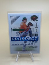 2024 Panini Prospect Edition Baseball Ticket #125 Herick Hernandez, Braves