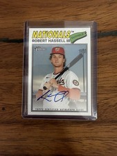 2026 Topps Heritage Robert Hassell III  Auto - Washington Nationals