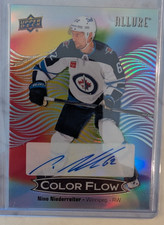 2024-25 Upper Deck Allure Nino Niederreiter Color Flow Full Rainbow Auto #CFA-NN