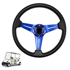 LOSCHEN Golf Cart Steering Wheel Universal Design for Club Car Ds and Blue