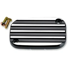 Joker Machine Black Finned Front Brake Master Cylinder Cover Harley 08-15 FLH/T