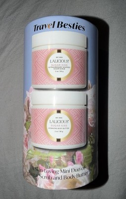 Lalicious Travel Besties Mini Duo Sugar Kiss Body Butter & Sugar Scrub Set