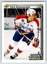 1992-93 Upper Deck #418b Steve Konowalchuk Upper Deck Text and Logo Hologram