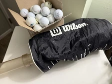 Wilson 75 Ball Shag Bag With 60+  AAA / Practice Golf Balls - Titleist, Maxfli