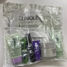 NEW CLINIQUE KATE SPADE SKINCARE MAKEUP 6 PCS DELUXE SAMPLE GIFT SET