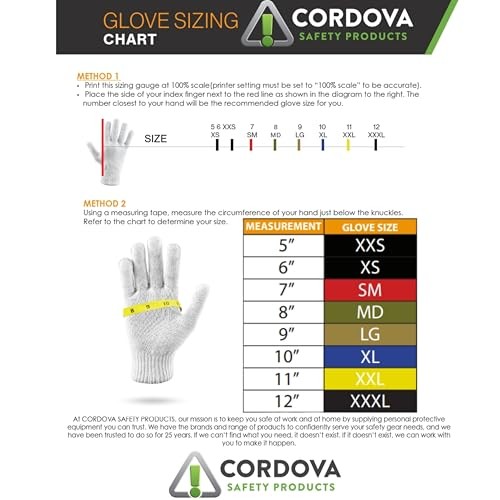 Cordova Standard Weight Gloves, Brown Jersey, Clute Cut, Knit Wrist, 12-Pack - Picture 6 of 8