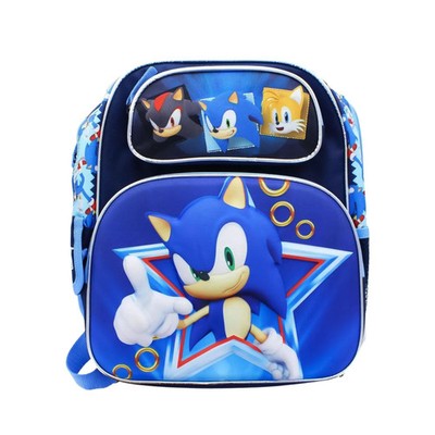 Sonic the Hedgehog 12 Inch 3D Kids Backpack