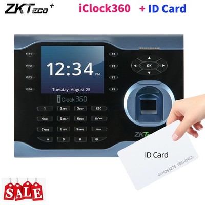 ZKTeco iClock360 3.5''TFT Fingerprint Recognition Time Attendance System +ID Card