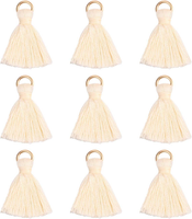 100 StüCk Mini Quasten AnhäNger Beige Quaste Set FüR Schmuckherstellung | 25Mm Q