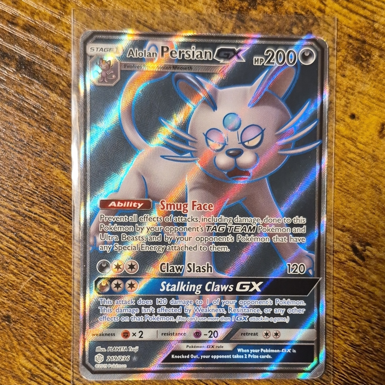 The Pokémon Company Pokémon TCG Alolan Persian GX Cosmic Eclipse FA UR Holo EN