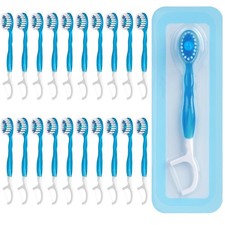 Kucbraly 20x Disposable Toothbrushes w/ Toothpaste Individually Wrapped Travel