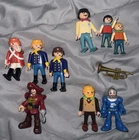 Vintage Playmobil Lot Of 9 - Victorian Boys & Man/soldiers/etc & Trumpet