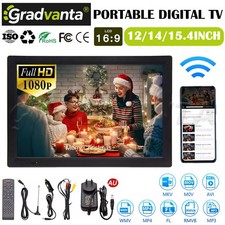 12/14/15.4 inch Digital Television Car Portable HD TV 1080P TFT LED 12V Player