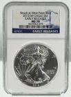 2012(W) SILVER EAGLE EARLY RELEASES NGC MS70 - STRUCK AT WEST POINT