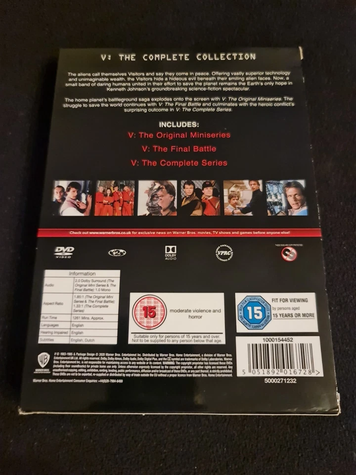 V The Complete Collection [8 disc DVD] [1983-5] [2020] Original Series UK PAL R2 - Image 2 of 4