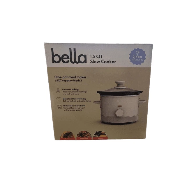 bella 1.5qt Slow Cooker in Oatmilk