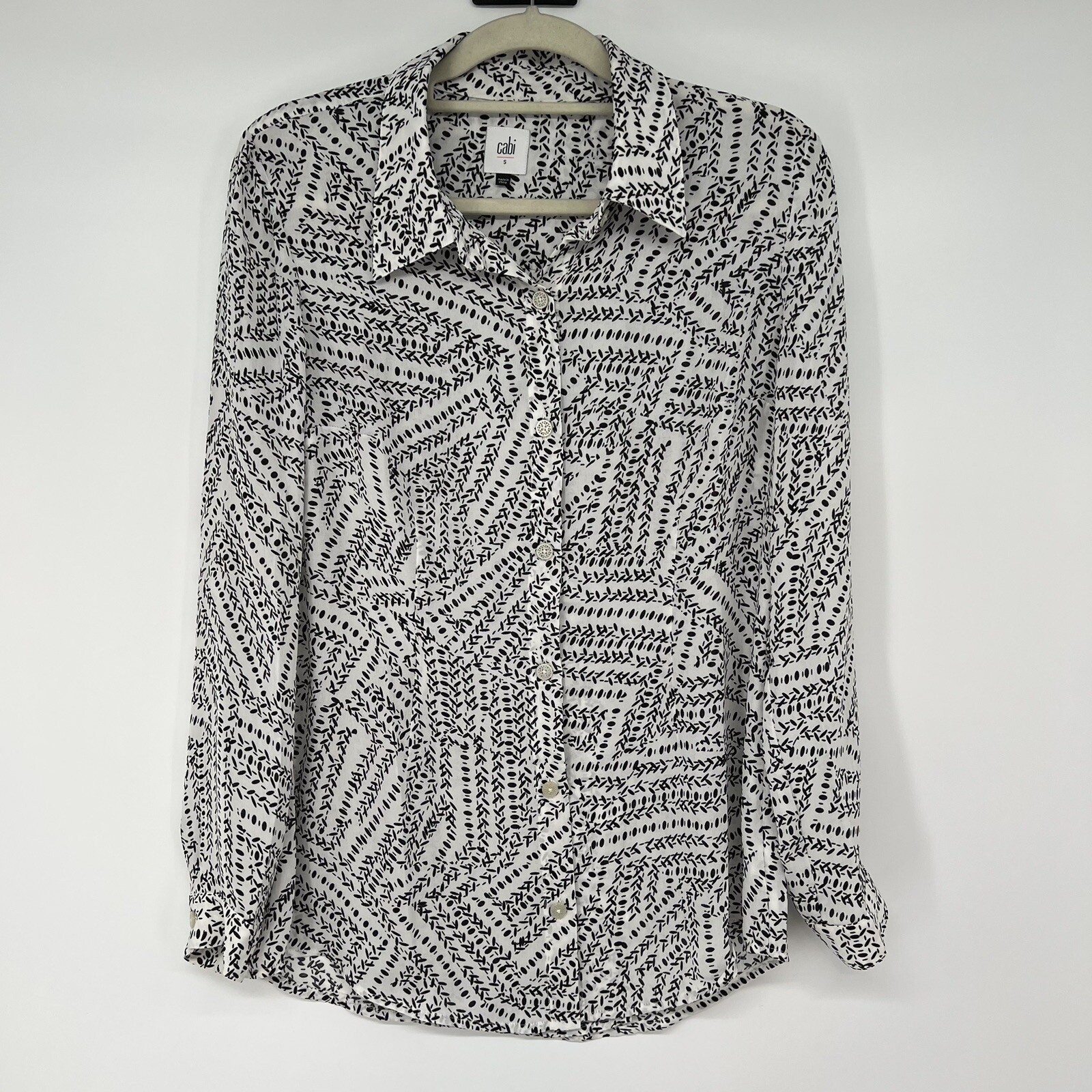 Cabi Split Back Button Down Blouse Top Style 3255… - image 1