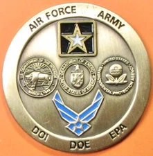 Army/Air Force, Boise, ID. Challenge Coin. 1.5". 62b.
