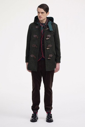 AW13 SACAI WOOL DUFFLE COAT WITH VEST 1