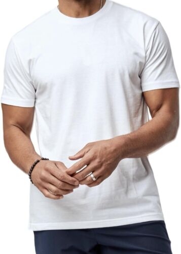 VTG 2003 NOS 5 Hanes Crew Neck T-shirts SZ M IRREGULAR White Weighs 5.5 To 5.8Oz - Picture 5 of 8