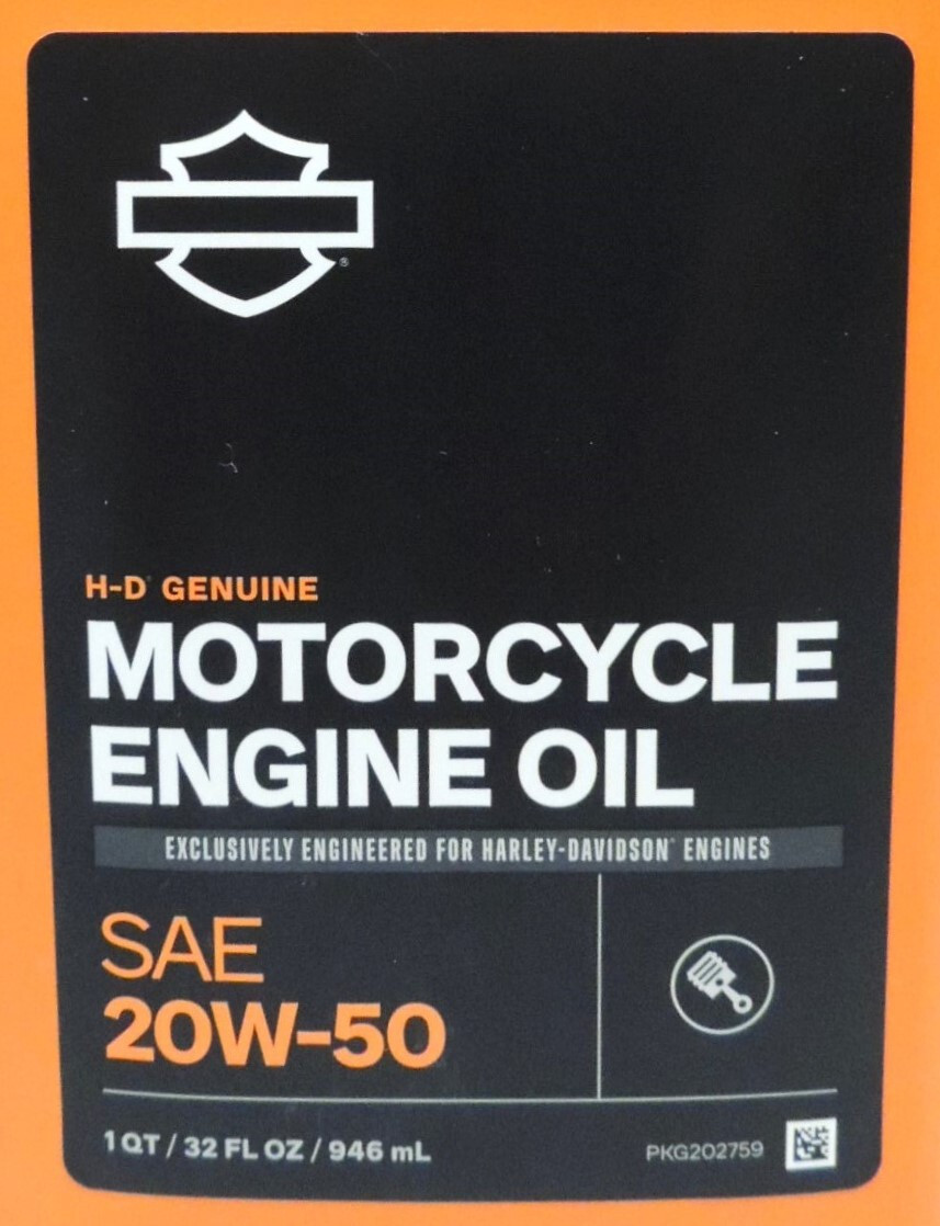 ＨＭＣ２００９ 62600023✖️24 62600023 Harley H-D 360 Motorcycle Oil - SAE 20W50 - 1 Quart