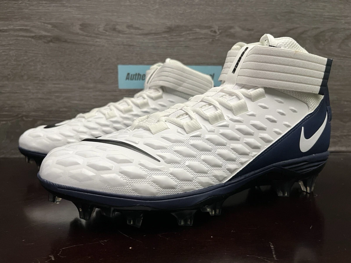 Nike Force Savage Pro 2 White Midnight Navy Football Cleats Men\'s 14.5 BV3969-10 Nike Force Savage Pro 2 White Midnight Navy for Sale  main image 4