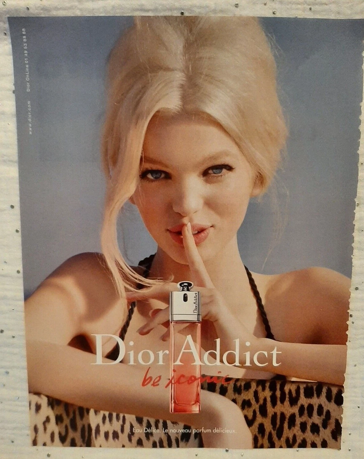 Publicité papier Parfum. Perfume Ad C. Dior Addict Be iconic de 2013
