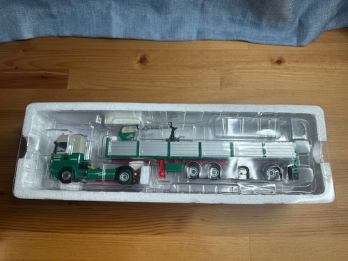 WSI SCALE 1:50 VAN DER VEEN SCANIA HIGHLINE 4X2 W/STONE TRAILER 4 AXLE - 9389 - Picture 4 of 9