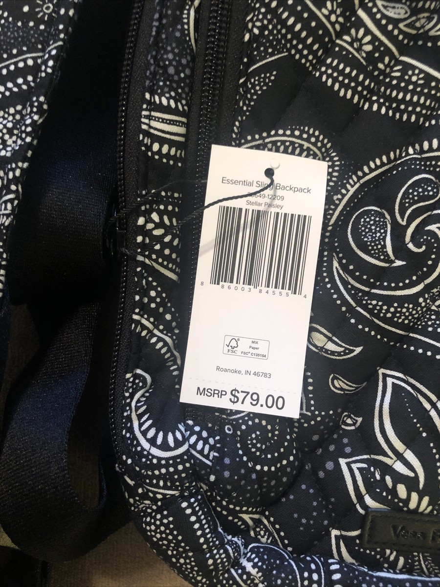 Vera Bradley Cotton Sling Backpack in Stellar Paisley Print Lorman Sling Backpack - Featherweight | Vera Bradley main image 4