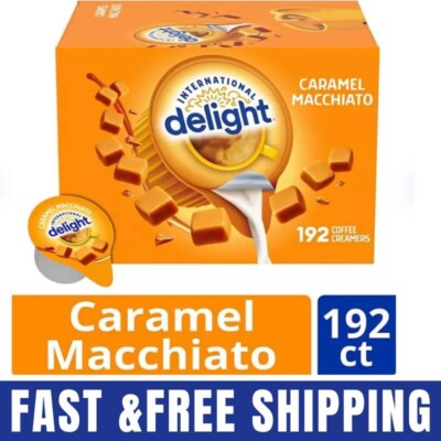 International Delight Caramel Macchiato Coffee Creamer Singles, 192 ct. fresh