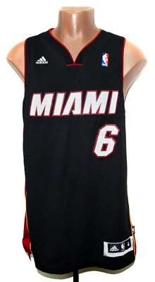 美品 Adidas MIAMI HEAT 6 JAMES Shirt 150 NBA MIAMI HEAT BASKETBALL SHIRT JERSEY ADIDAS #6 JAMES SIZE M | eBay