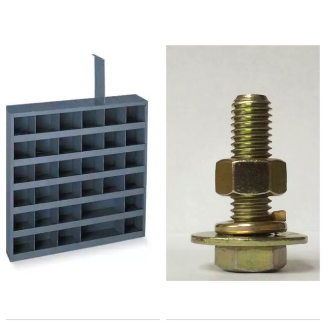 Grade 8 Bolts Nuts Flat Lock Washers Assortment Kit 3400 Pieces W/ BOLT