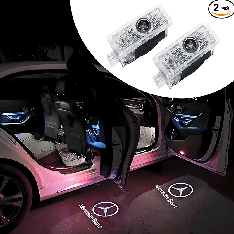 LED Car Door Courtesy Laser Projector Lights HD For Mercedes-Benz CLA CLS