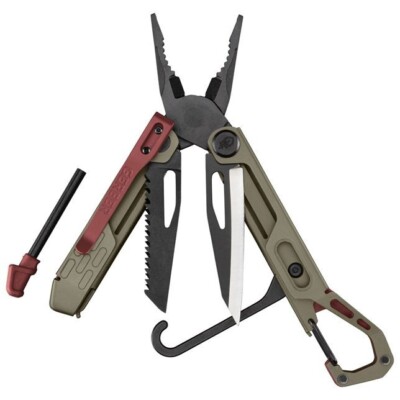 G1070225 Gerber Stakeout Spark Multi-Tool Pliers Multiple Blades Cyt Brown Stain