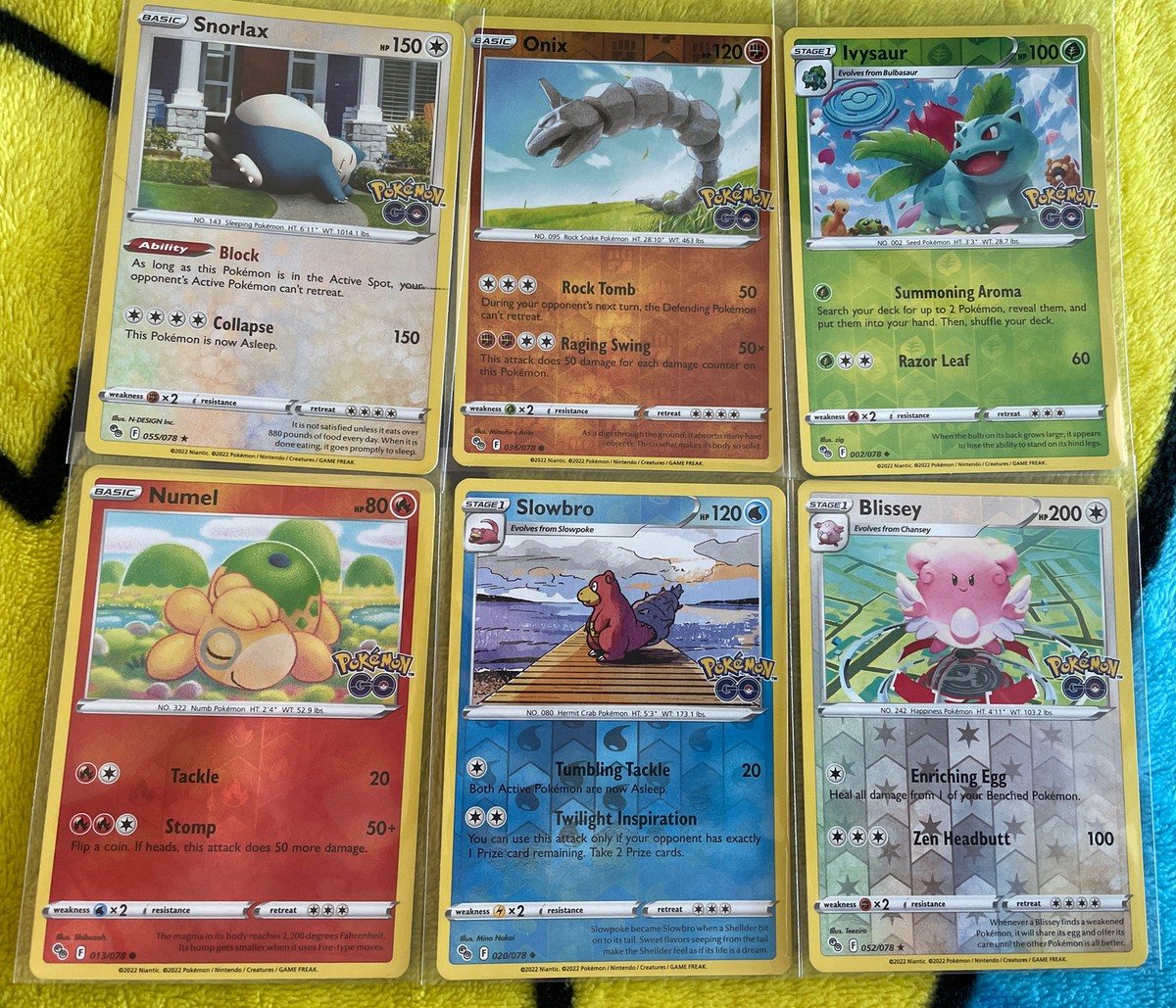 Pokémon Go Card Lot || Reverse Holo || 6 Cards