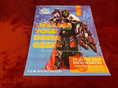 PADA25 ADVERT 11X9 MCM COMIC CON XCEL LONDON