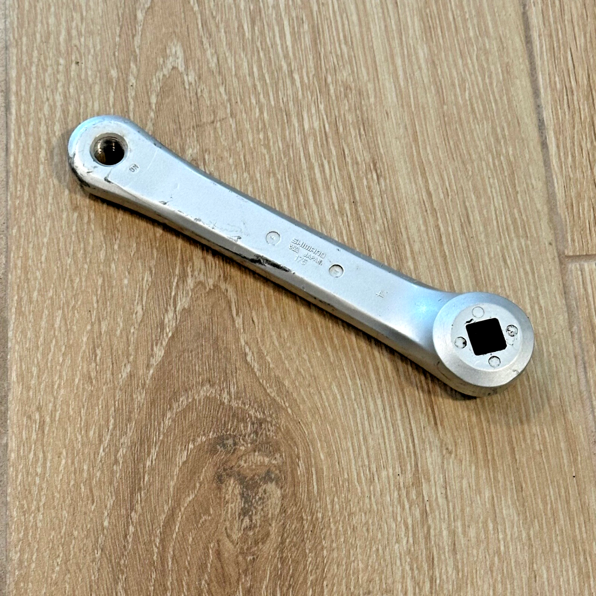 Vieux Jeu De Manivelles Shimano Biopace-SG FC-M202 – 170 Mm, Pédalier Carré 3 Bras Avec Protection De Chaîne, Vintage Et Solide