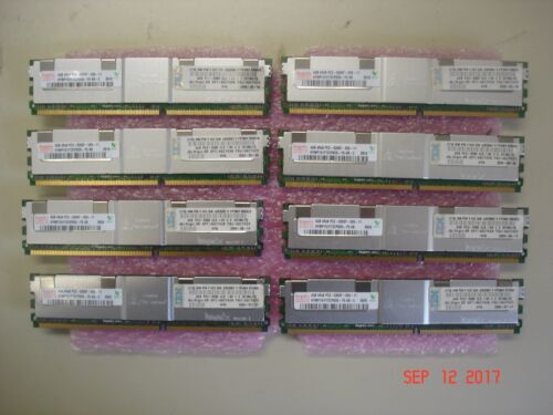 LOT OF 4, 46C7420 IBM 8GB MEM KIT (2 x 4GB) 4Rx8 PC2-5300 DDR2 