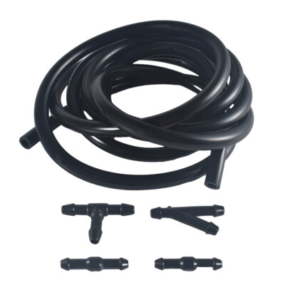 2M Windscreen Wiper Washer Jet Tube Pipe Hose W/ Connector T Y For Nozzle Pump