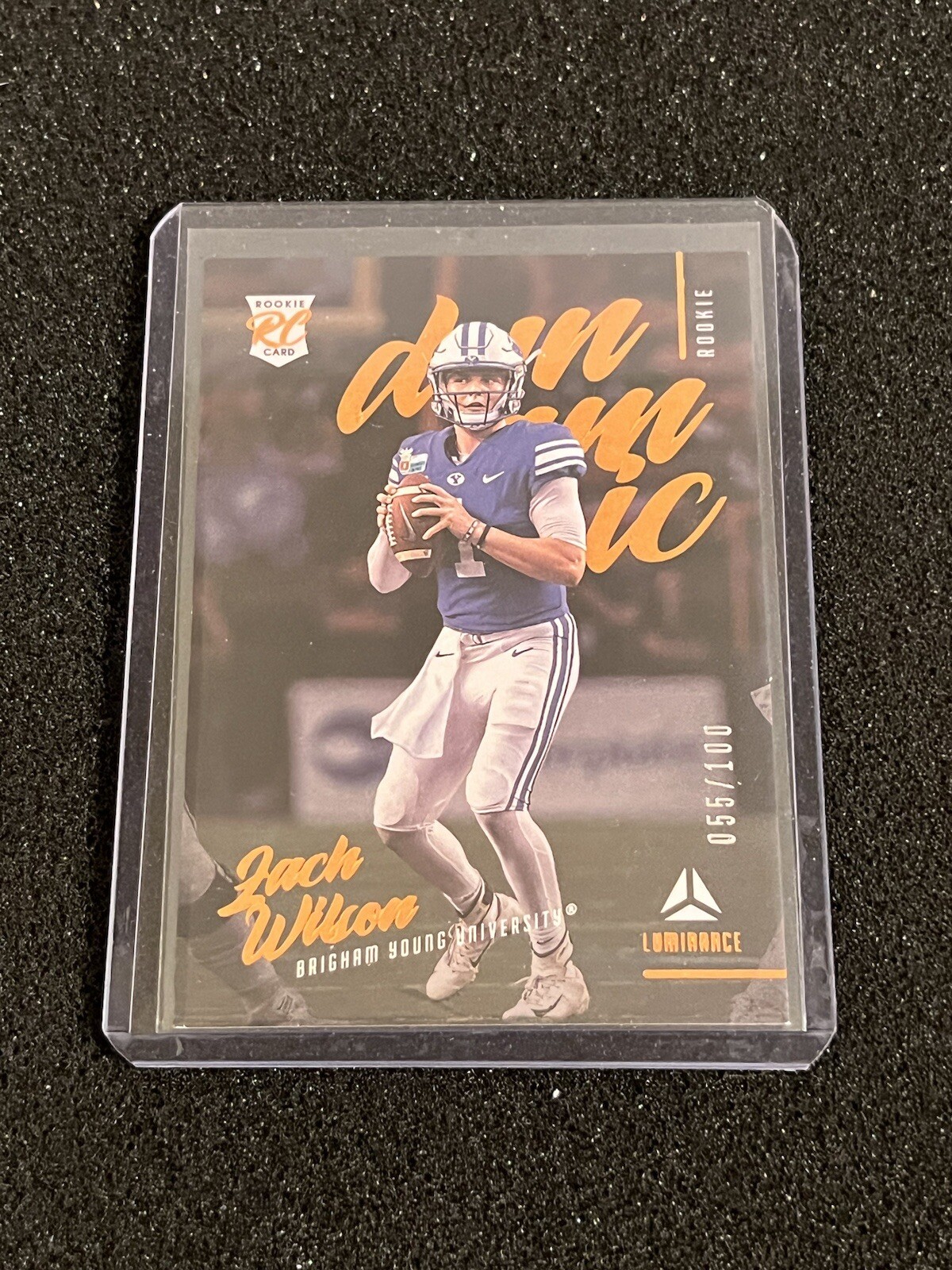 Zach Wilson Panini Luminance Dynamic Rookie #DR4 Orange