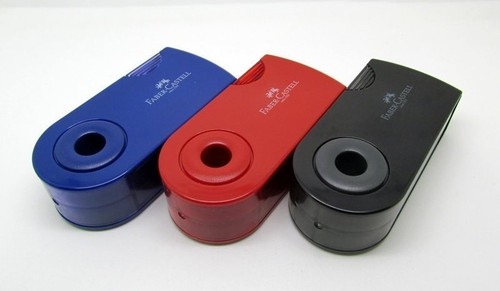 Faber Castell Sharpener Double Hole Graphite Colour Pencil Standard Jumbo Safety - Foto 6 di 7