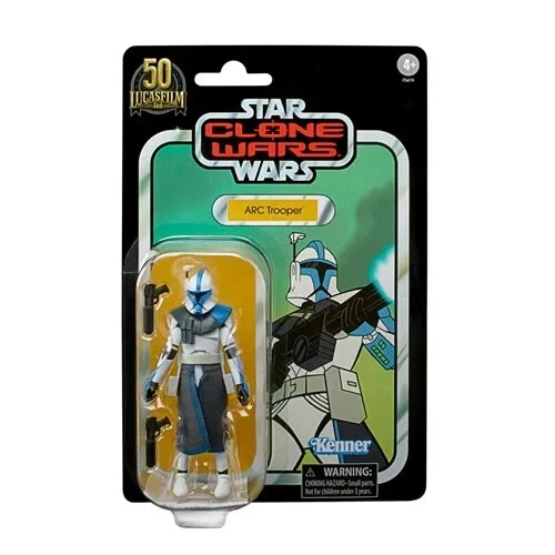 Figura de acción Star Wars TVC The Clone Wars (animado) ARC Trooper 3 3/4 pulgadas Foto 2 de 4