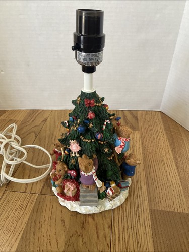 Vintage Ceramic Christmas tree Bears Lamp - Picture 4 of 5