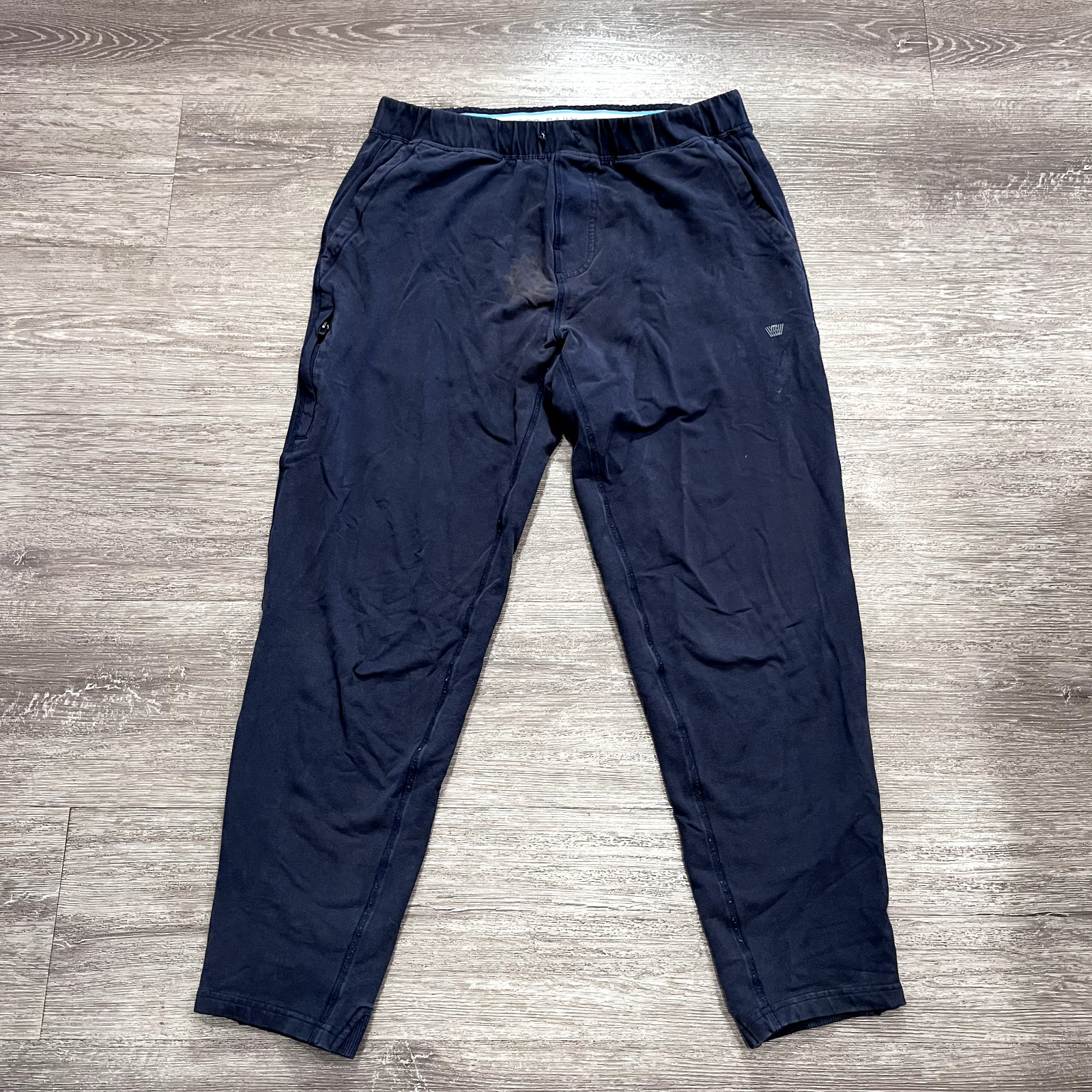 Mack Weldon Pants Mens Medium Blue Ace Drawstring Sweatpant Elastic Waist