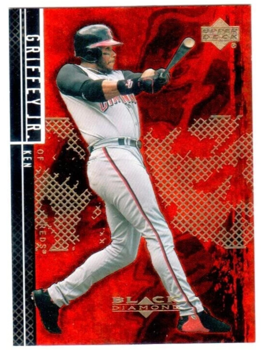 KEN GRIFFEY JR ⚾ REDS ⚾ 2001 UPPER DECK BLACK DIAMOND #83 * FREE SHIPPING